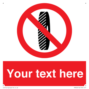 Custom Do Not Change Grinding Wheel Sign